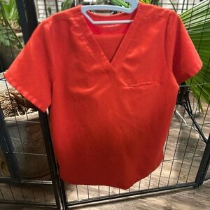 Chic Scarlet V-Neck Tee